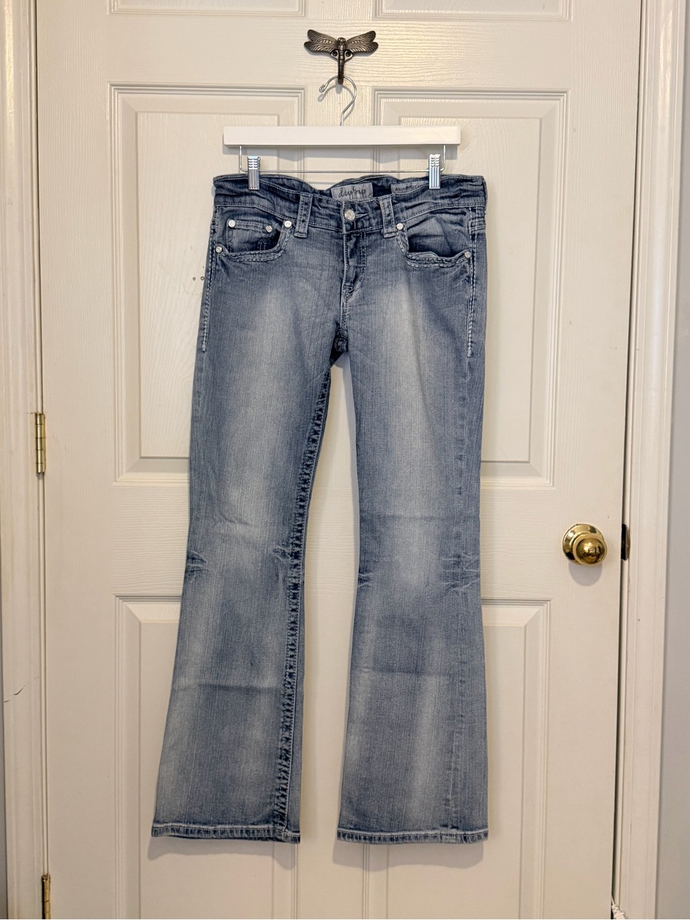 1221 Daytrip Aquarius Flare 30L (31x31.5) Low Rise Light Wash Stretch